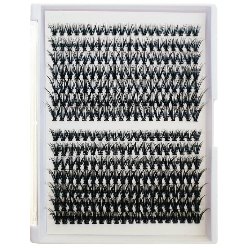 280 Pcs D Curl Wispy Cluster Lashes for DIY Extensions