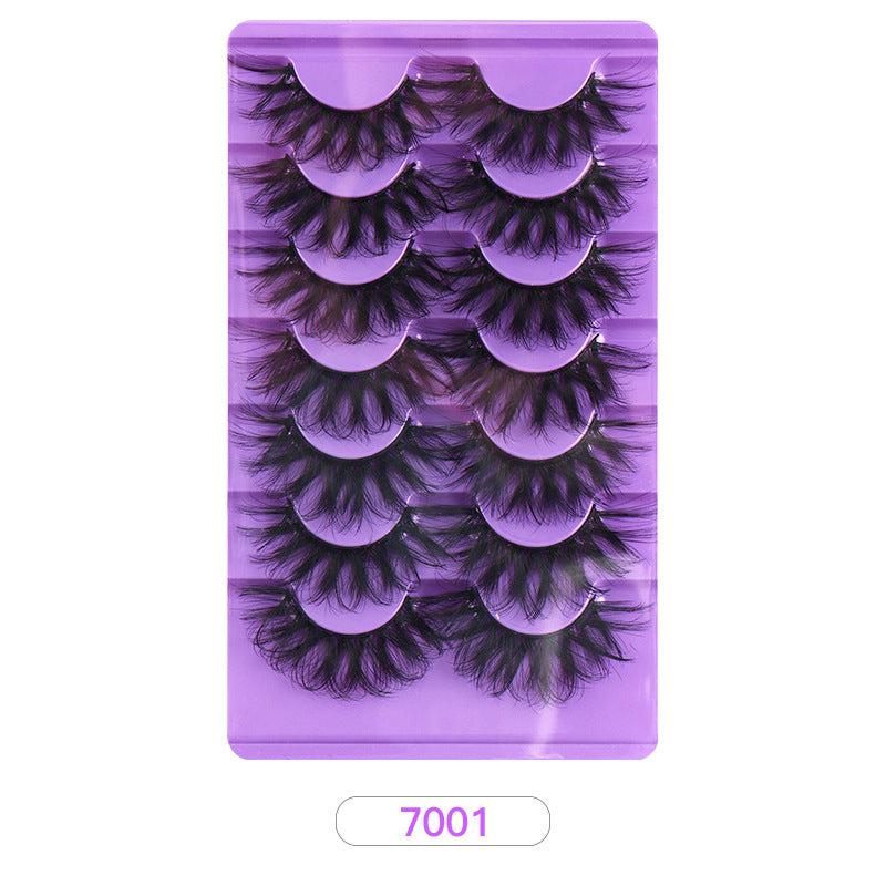 7 Pairs Mink Strip False Eyelashes Thick 3D Volume Natural Look