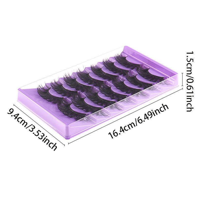 7 Pairs Mink Strip False Eyelashes Thick 3D Volume Natural Look