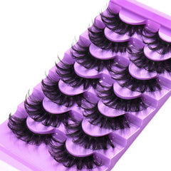 7 Pairs Mink Strip False Eyelashes Thick 3D Volume Natural Look
