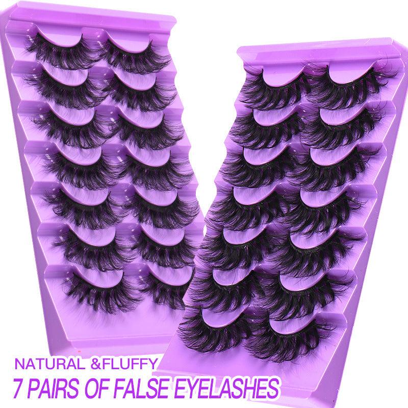 7 Pairs Mink Strip False Eyelashes Thick 3D Volume Natural Look