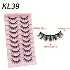 10 Pairs Devil False Eyelashes Spiky Manga Sunflower Style Cosplay Lash