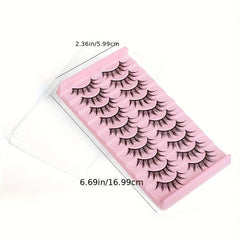 10 Pairs Devil False Eyelashes Spiky Manga Sunflower Style Cosplay Lash