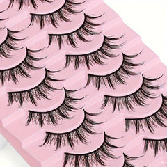 10 Pairs Devil False Eyelashes Spiky Manga Sunflower Style Cosplay Lash