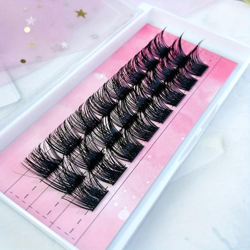 DIY Clusters Extension Kit 14 16 18mm 2 Styles Lash Bond & Seal Mascara Brush