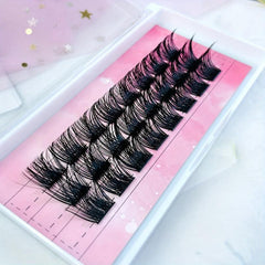 DIY Clusters Extension Kit 14 16 18mm 2 Styles Lash Bond & Seal Mascara Brush