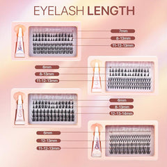 DIY Eyelash Clusters Extensions with Lash Glue