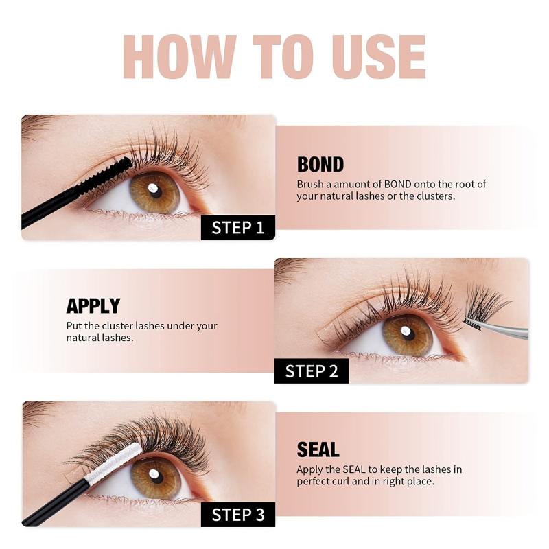 360pcs Clusters False Eyelashes DIY Set Individual Lashes Extension