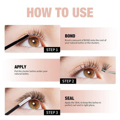 360pcs Clusters False Eyelashes DIY Set Individual Lashes Extension