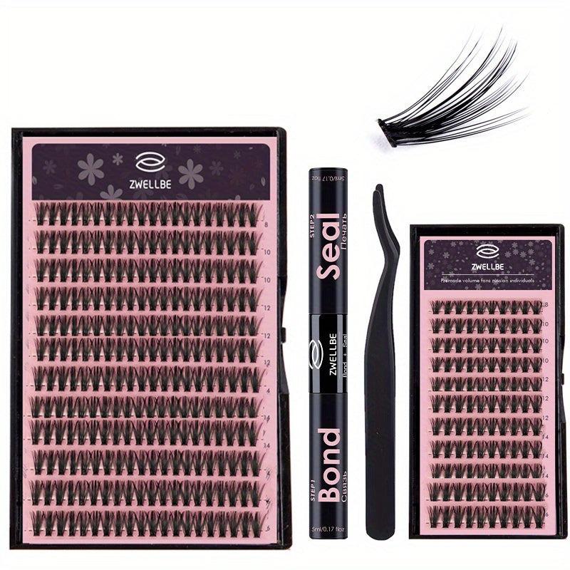 360pcs Clusters False Eyelashes DIY Set Individual Lashes Extension