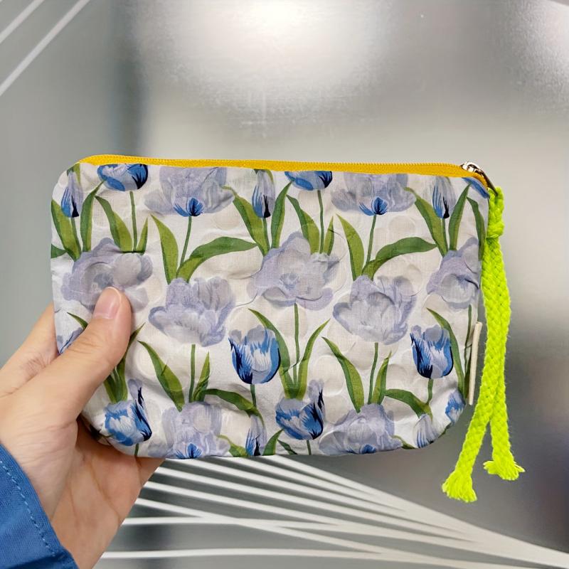 3pcs Travel Cosmetic Bag With Lanyard Portable Makeup Storage Bag Purse
