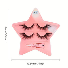 2 Pairs Fox Eye Lashes for Natural Thick Curling Eyelashes