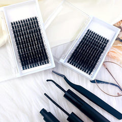 25mm DIY Lashes 0.07 D Curl Clusters DIY Volume False Lashes Wispy