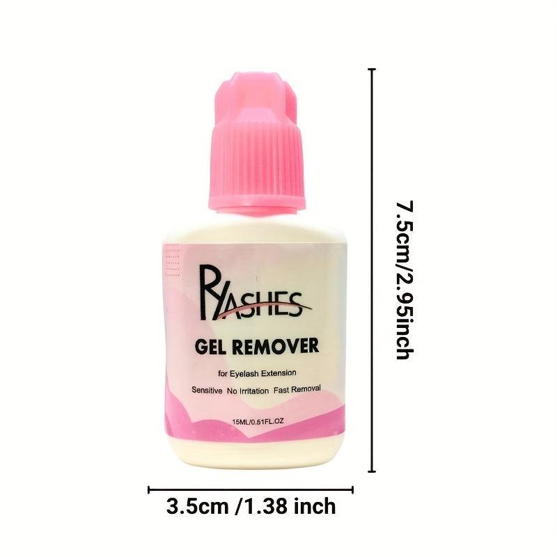 Sensitive Eyelash Extension Gel Remover Clear Gel 15ml - No Burn Acetone