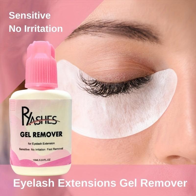 Sensitive Eyelash Extension Gel Remover Clear Gel 15ml - No Burn Acetone