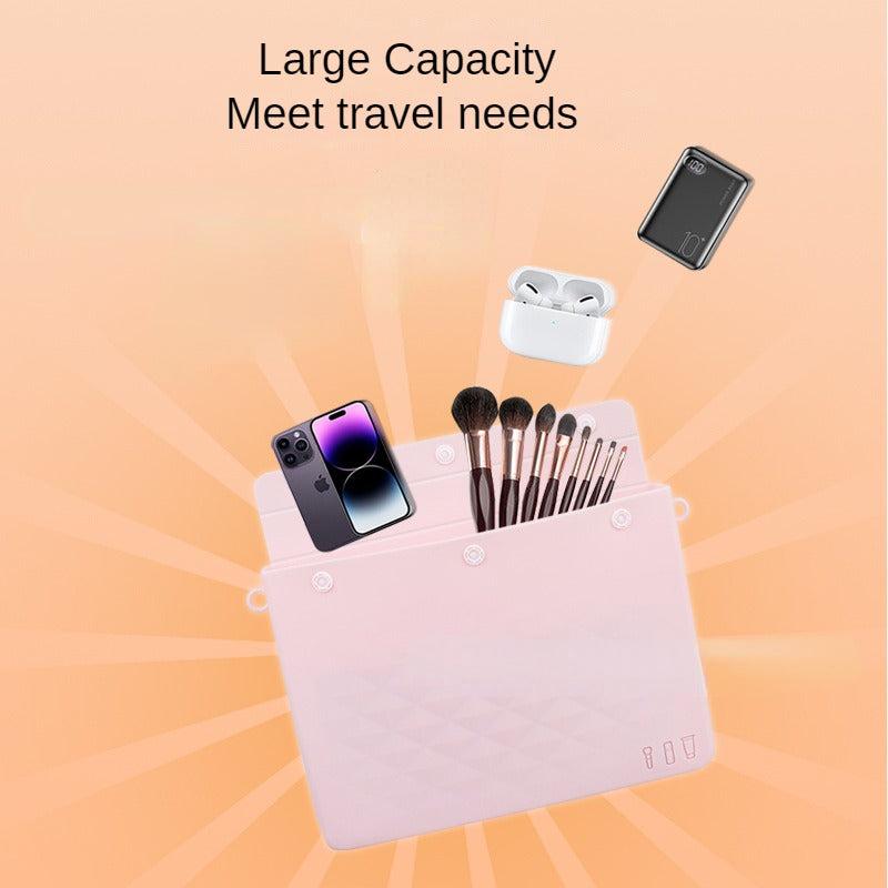 Makeup Brush Travel Case Silicone Bag Holder Storage Organizer