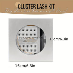 56D Cluster Eyelashes Bunches Kits Volumizing Waterproof Lash Bond Seal