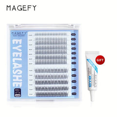 240pcs Grafted Eyelashes Mixed Set Natural Lightweight C Curling False Eyelashes