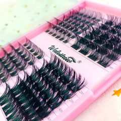 DIY Lashes Extension Kit - 4 Style Lashes, Bond, Seal Mascara, Glue Remover
