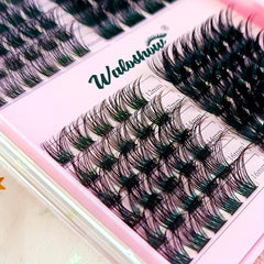 DIY Lashes Extension Kit - 4 Style Lashes, Bond, Seal Mascara, Glue Remover