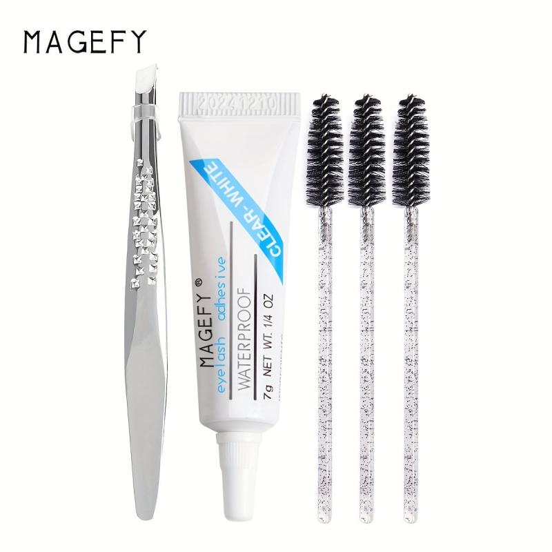 240pcs 11 15mm False Eyelashes Set Light Unburdened Glue & Tool