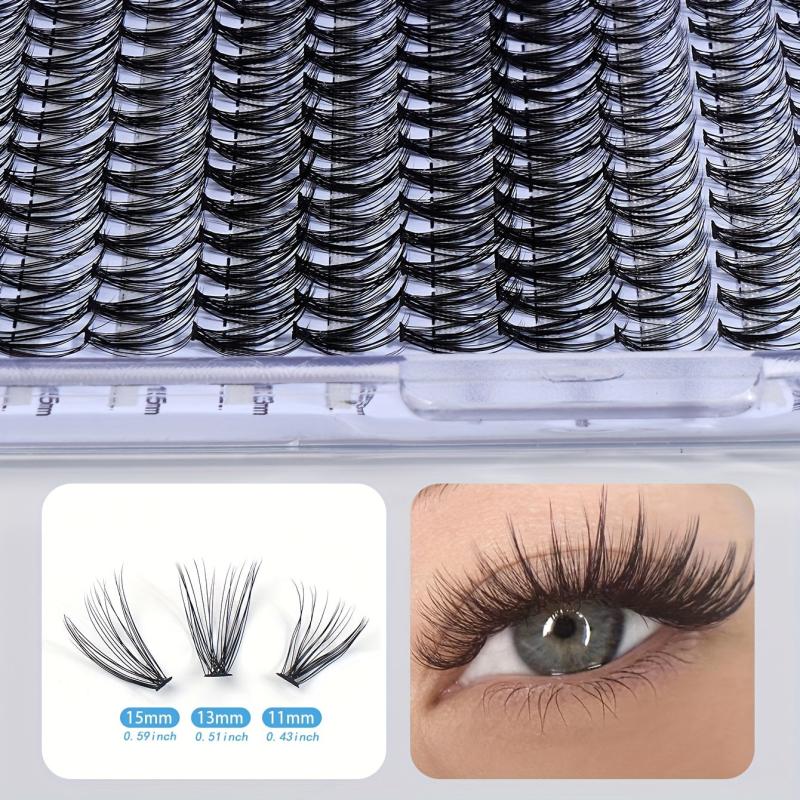 240pcs 11 15mm False Eyelashes Set Light Unburdened Glue & Tool