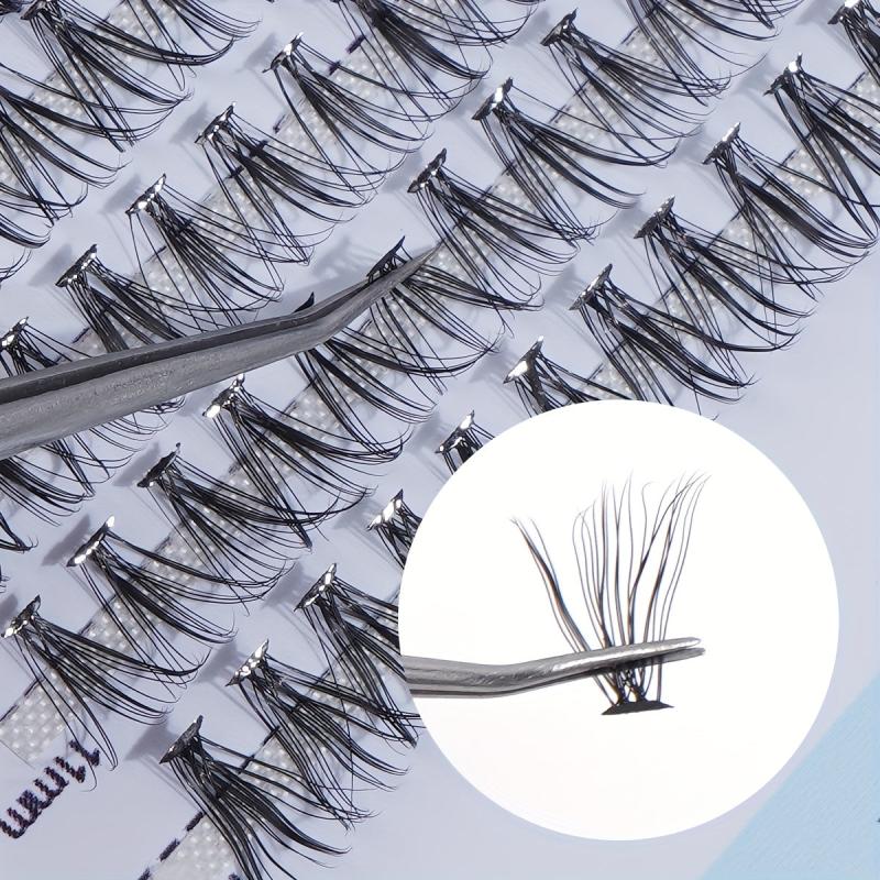 240pcs 11 15mm False Eyelashes Set Light Unburdened Glue & Tool