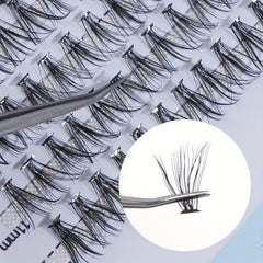 240pcs 11 15mm False Eyelashes Set Light Unburdened Glue & Tool