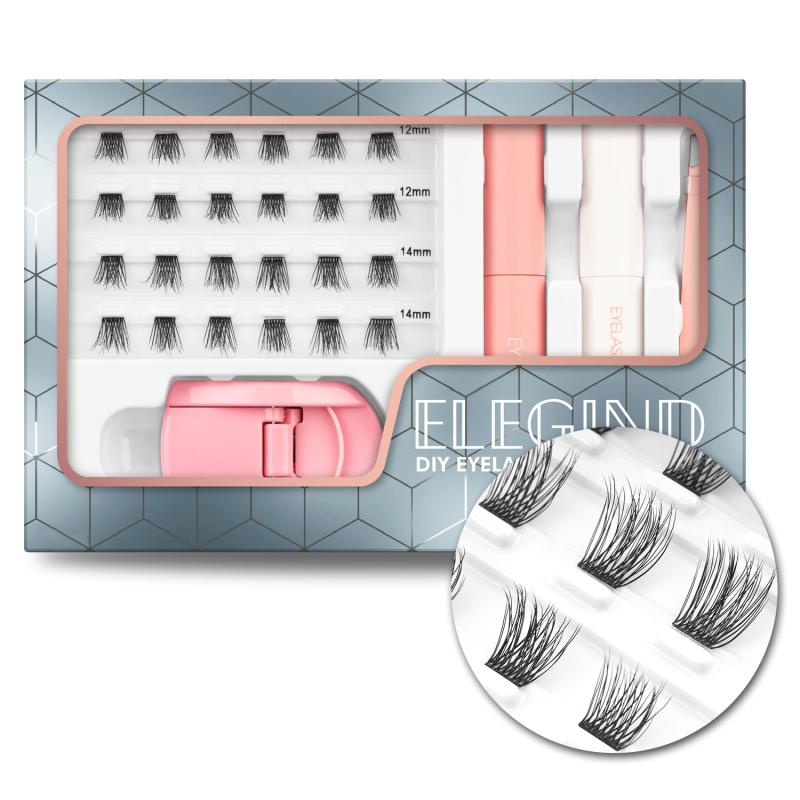 DIY Eyelash Extension Kit With 3D Volume Lash Clusters