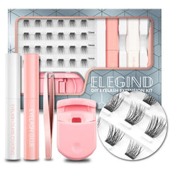 DIY Eyelash Extension Kit With 3D Volume Lash Clusters