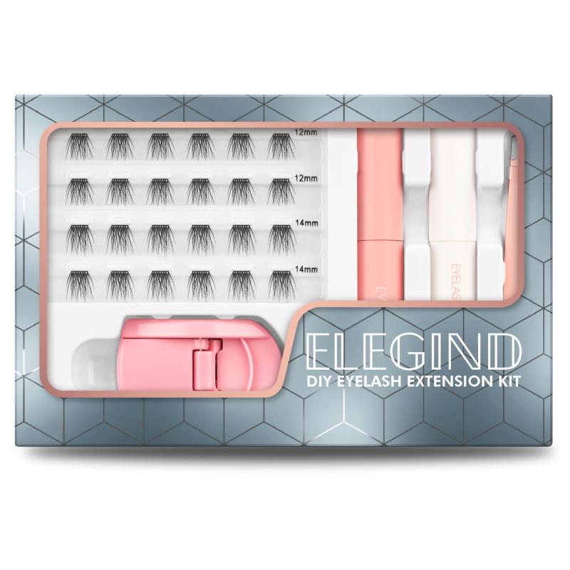 DIY Eyelash Extension Kit With 3D Volume Lash Clusters