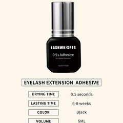 Fast Drying Eyelash Extension Glue 5ml Strong Hold Adhesive Retention 5-7 Weeks