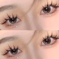 Thick Little Devil Eyelashes Set with Mini Glue and Tweezers