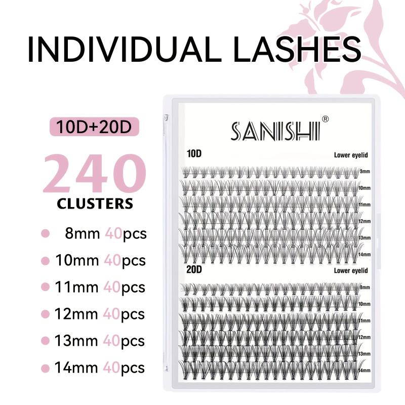 DIY Lash Extension Kit 240pcs Individual Eyelash Extension Kit