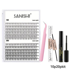 DIY Lash Extension Kit 240pcs Individual Eyelash Extension Kit