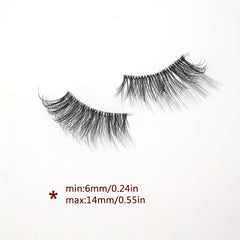 5D Half Eyelashes Natural Wispy Cross Eye Lashes 14mm