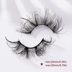 5 Pairs 8D Wispy Fluffy False Eyelashes 20mm Long Full Strip Lashes