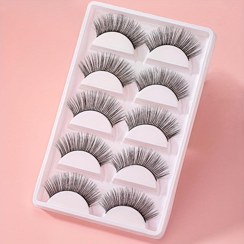 5 Pairs 3D Natural Soft Fluffy False Eyelashes