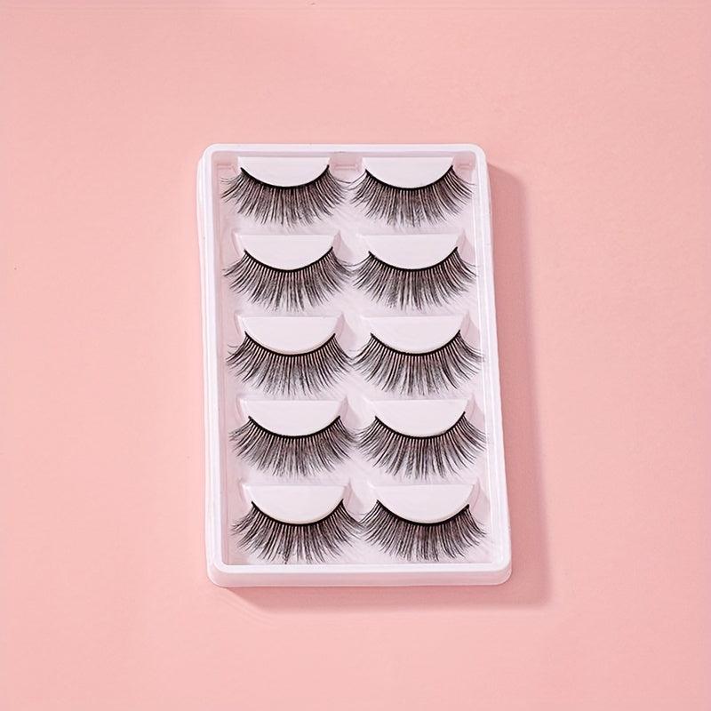 5 Pairs 3D Natural Soft Fluffy False Eyelashes