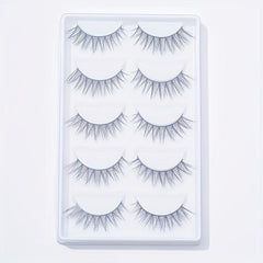 5 Pairs Natural Wispy Cross False Eyelashes