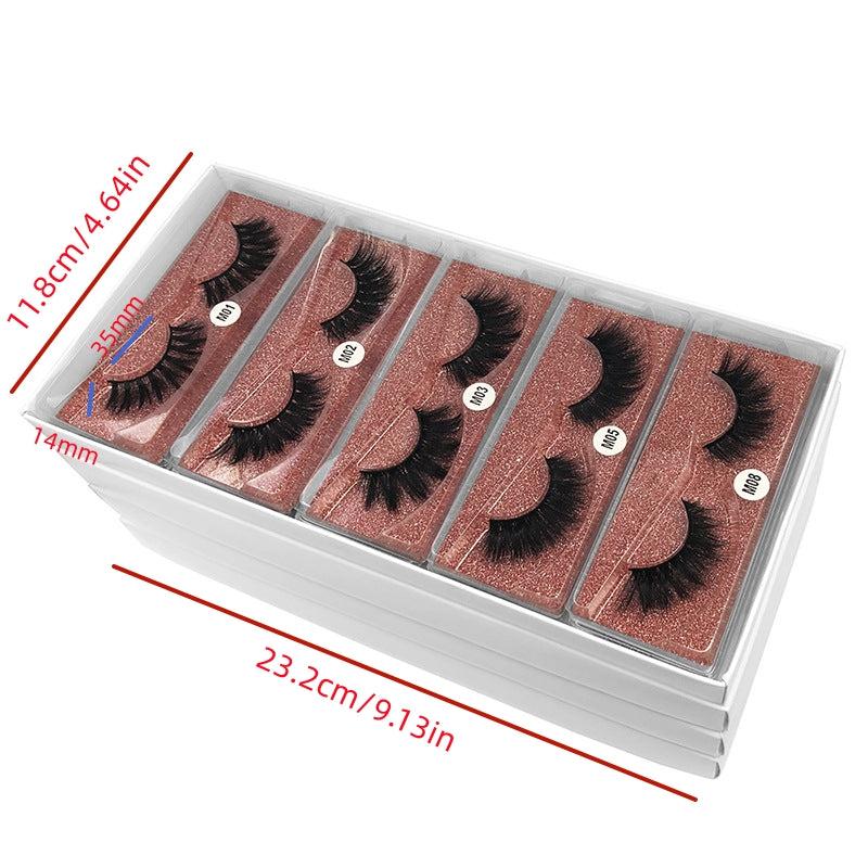 30 Pairs 3D Curly Mink False Eyelashes Thick Natural Look