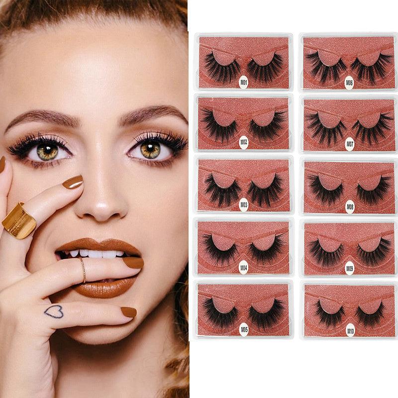 30 Pairs 3D Curly Mink False Eyelashes Thick Natural Look