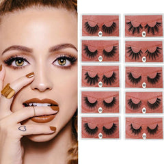 30 Pairs 3D Curly Mink False Eyelashes Thick Natural Look