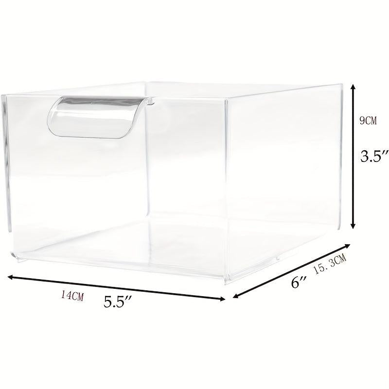 2 Pack Stackable Makeup Organizer Storage Drawers - Acrylic Bathroom Organizers
