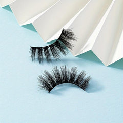 Volumized False Eyelashes Messy High Volume 10 18mm Wispy Long Thick Eyelashes