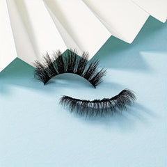 Volumized False Eyelashes Messy High Volume 10 18mm Wispy Long Thick Eyelashes