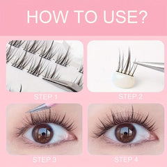 120 Sunflower Cluster False Eyelashes Set