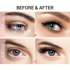 2Pairs Magnetic Eyelashes With Tweezers and Eyeliner