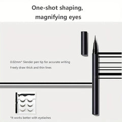 Eyelash Extension Kit Magic Eyeliner Pen 3D False Lashes Mink Lashes Set