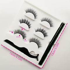 Eyelash Extension Kit Magic Eyeliner Pen 3D False Lashes Mink Lashes Set